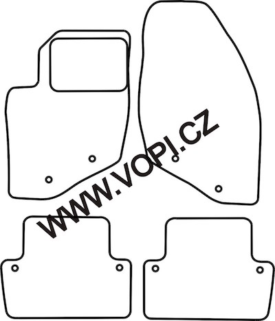 Autokoberce Volvo V/S 70 1996 - 2007 Autofit (5015)